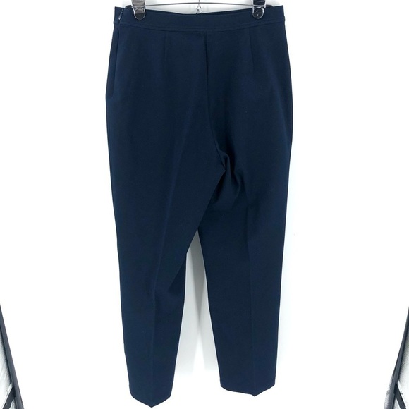 St John Sport Pants Womens 8 High Rise Ankle Zip Stretch Old Money Luxury - Picture 5 of 11